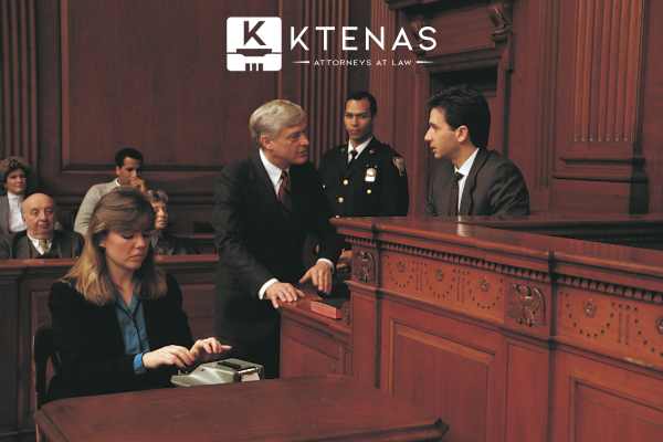 an attorney questioning a man on the stand